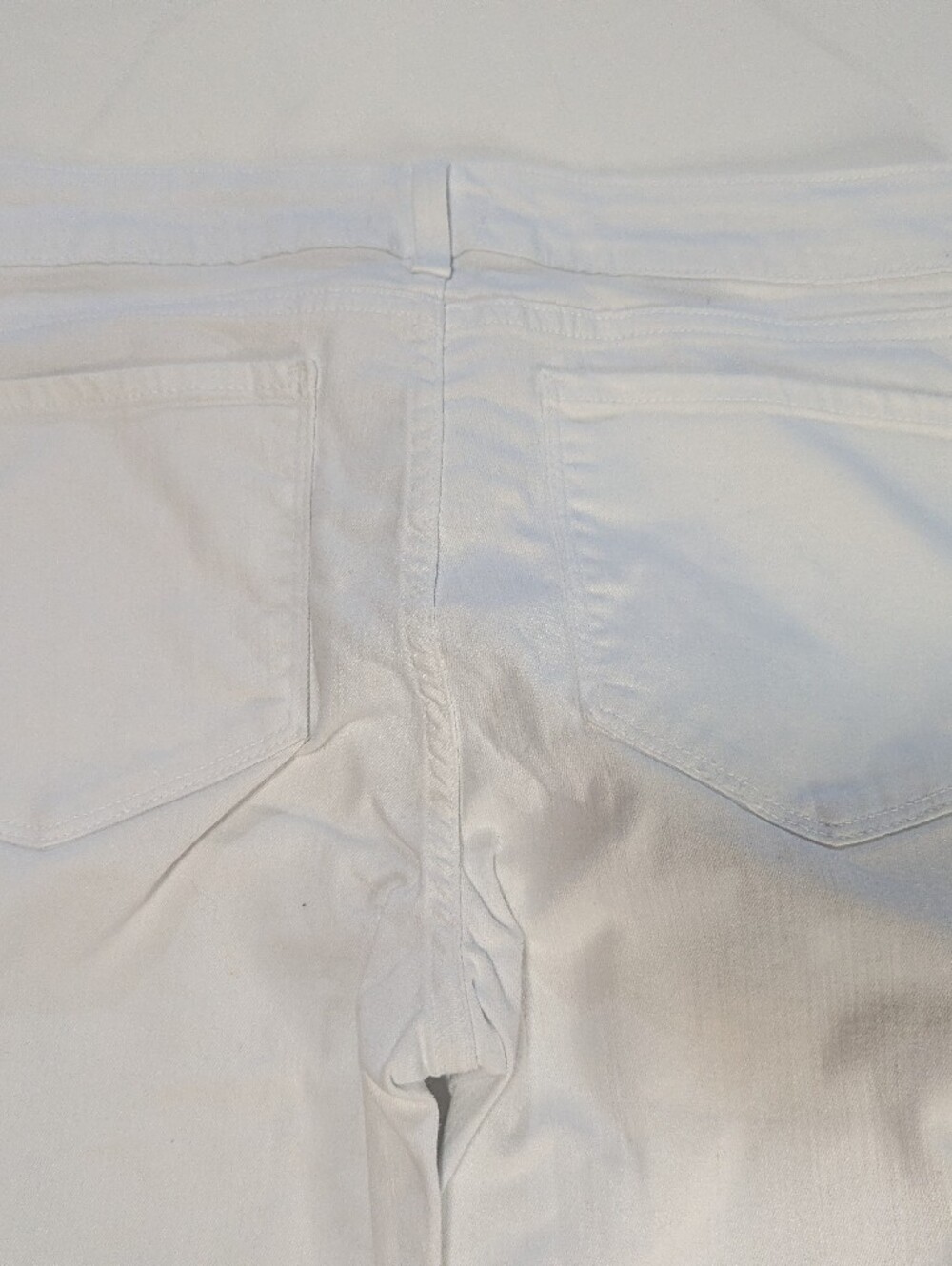 NYDJ Clarissa Embroidered Ankle Stretch White Denim Jeans Lift Tuck Tech Sz 6 - Picture 6 of 8